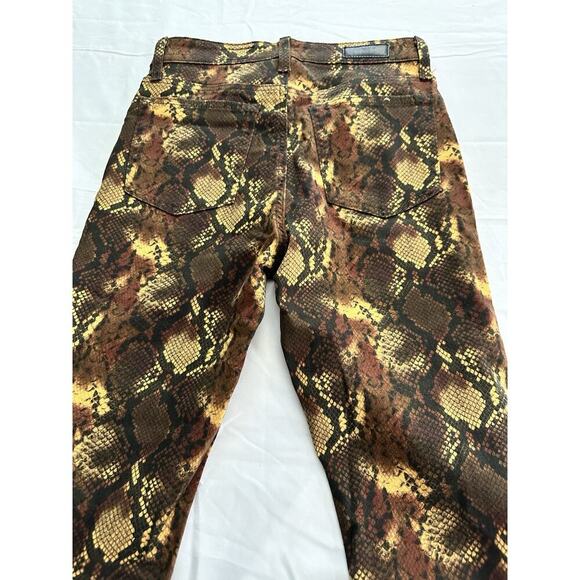 Adriano Goldschmied The Sophia Ankle High Waisted Skinny Snake Print Jeans 27R - Picture 5 of 12
